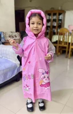 Picture of Children Raincoat Waterproof Boys Girls Cartoon Animal Style Kids Rain Coat
