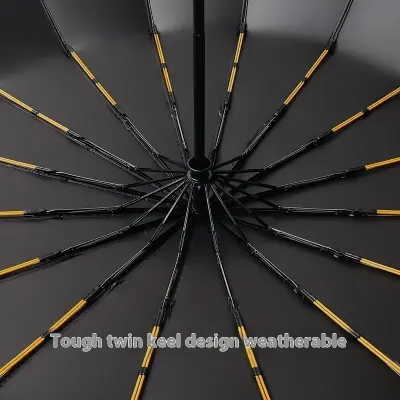 Picture of 12 Ribs High Quality  Umbrella Man and women Luxury 12Ribs Umbrella for Car Business Big Umbrella Sun Rain Women Parasol Windproof Folding -Umbrella