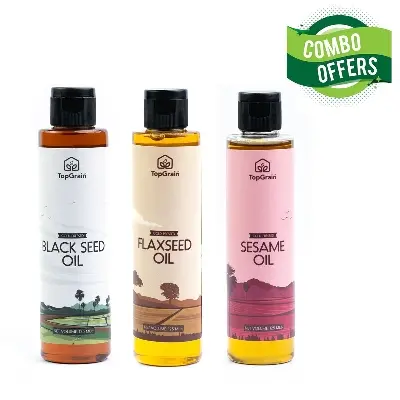 Picture of TopGrain 3 in 1 Black Seed Plus Flaxseed Plus Sesame - 120 ML (Each)