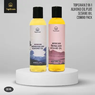 Picture of TopGrain2 in 1 Almond Plus Sesame Oil Pack-120 ML