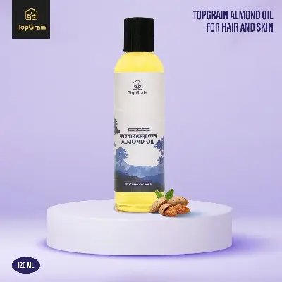 Picture of TopGrain Almond Oil for Hair and Skin-120 ML