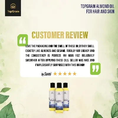 Picture of TopGrain Almond Oil for Hair and Skin-120 ML
