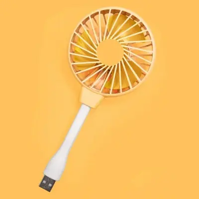 Picture of Mini Fan USB In-line Plug Silent Home Office Desk Laptop Strong Wind Cooling Fans Adjustable Summer Outdoor Portable Cooler Fan