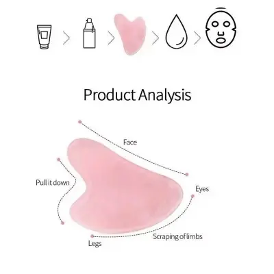 Picture of 1Pcs Guasha Scraping Massage Scraper Face Massager Acupuncture Beeswax Resin Gua Sha Board Acupoint Face Eye Care SPA Massage Tool