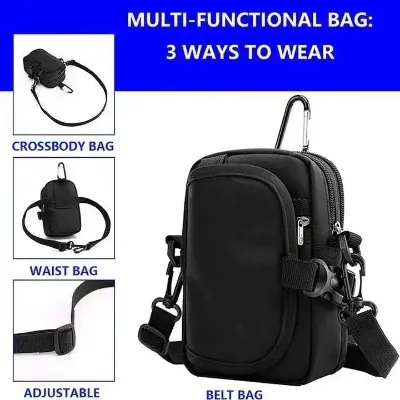 Picture of Waist Bag Mobile Phone Bags fanny pack Single Shoulder Messenger Bag Waterproof Waist Pack Crossbody Bags Coin Purse