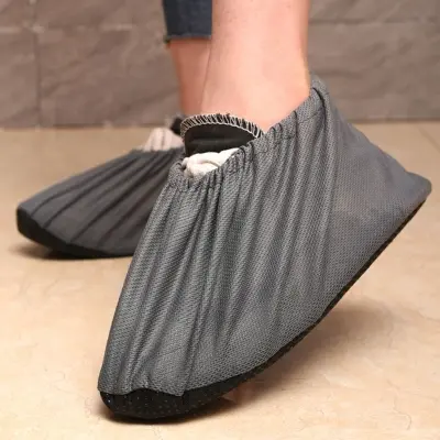 Picture of Anti-static shoe covers for students' computer room and laboratory, non-slip shoe covers, breathable and repeatedly washable adult cloth foot covers