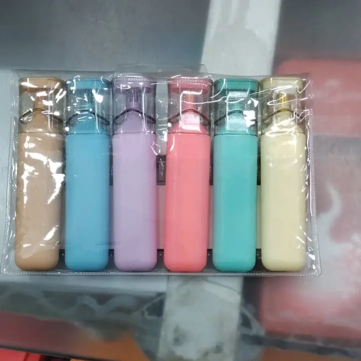 Picture of Xintongbo Mini Highlighters (Model X-801) - Set of 6 Fluorescent Capsule Marker Pens - Non-Toxic & Quick Dry
