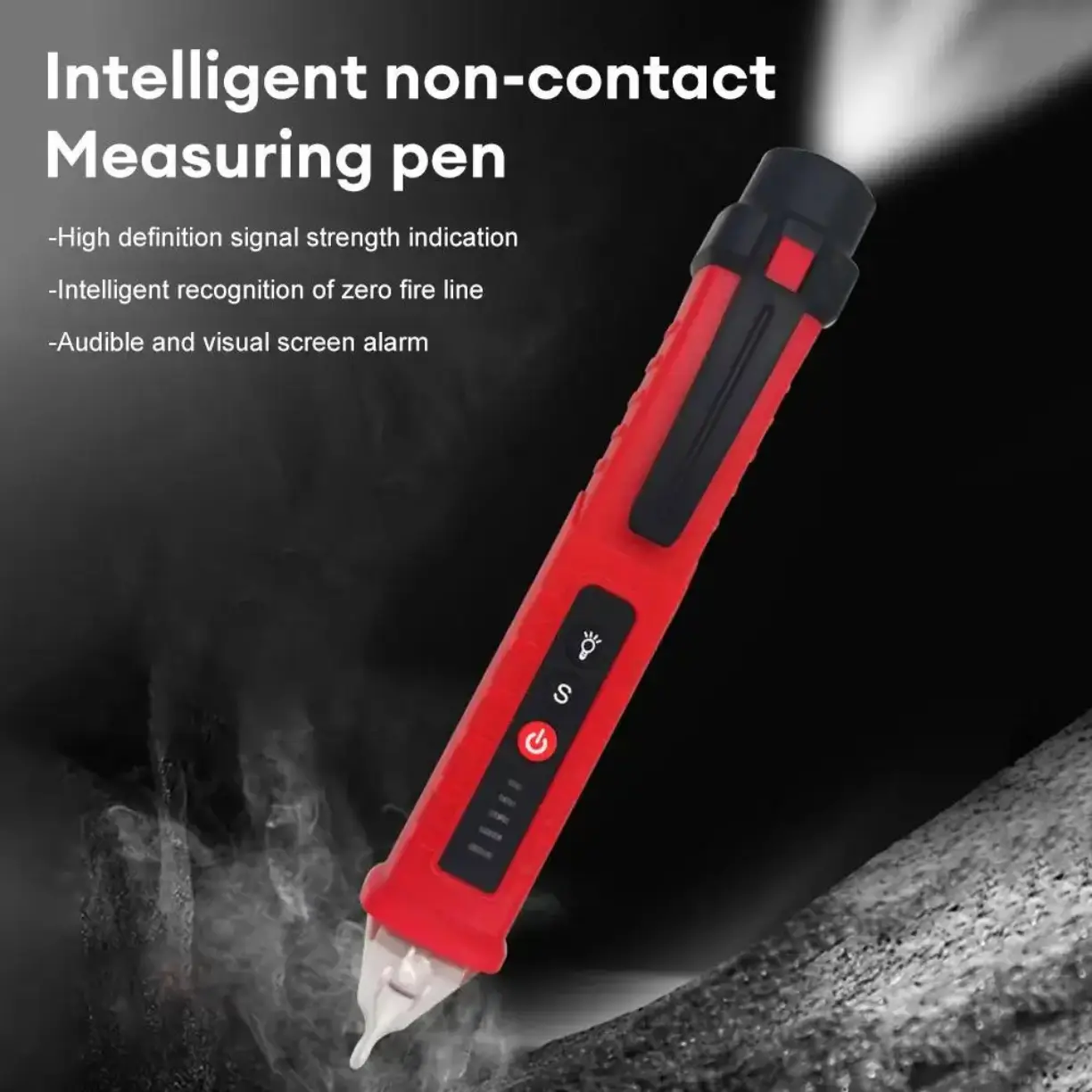 Picture of Non Contact AC Voltage Detector 12V-1000V sensitivity adjustable Pen style tester meter voltage indicator voltmeter