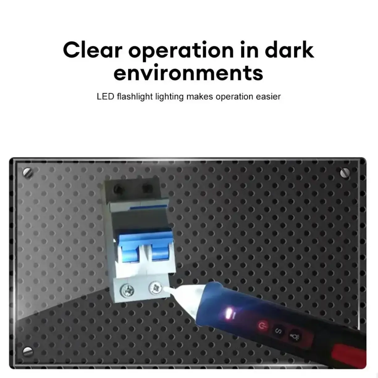 Picture of Non Contact AC Voltage Detector 12V-1000V sensitivity adjustable Pen style tester meter voltage indicator voltmeter