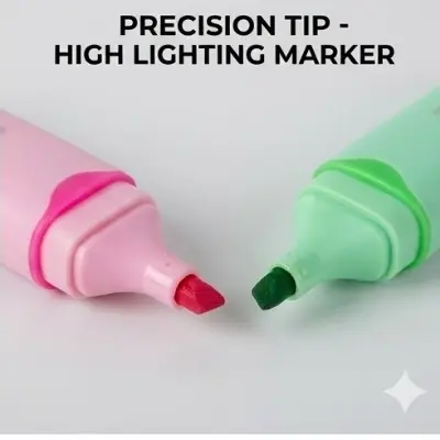 Picture of Space Capsule Pastel Highlighters (Model A-8154) - Set of 6 Ergonomic Cute Marker Pens for School & Office