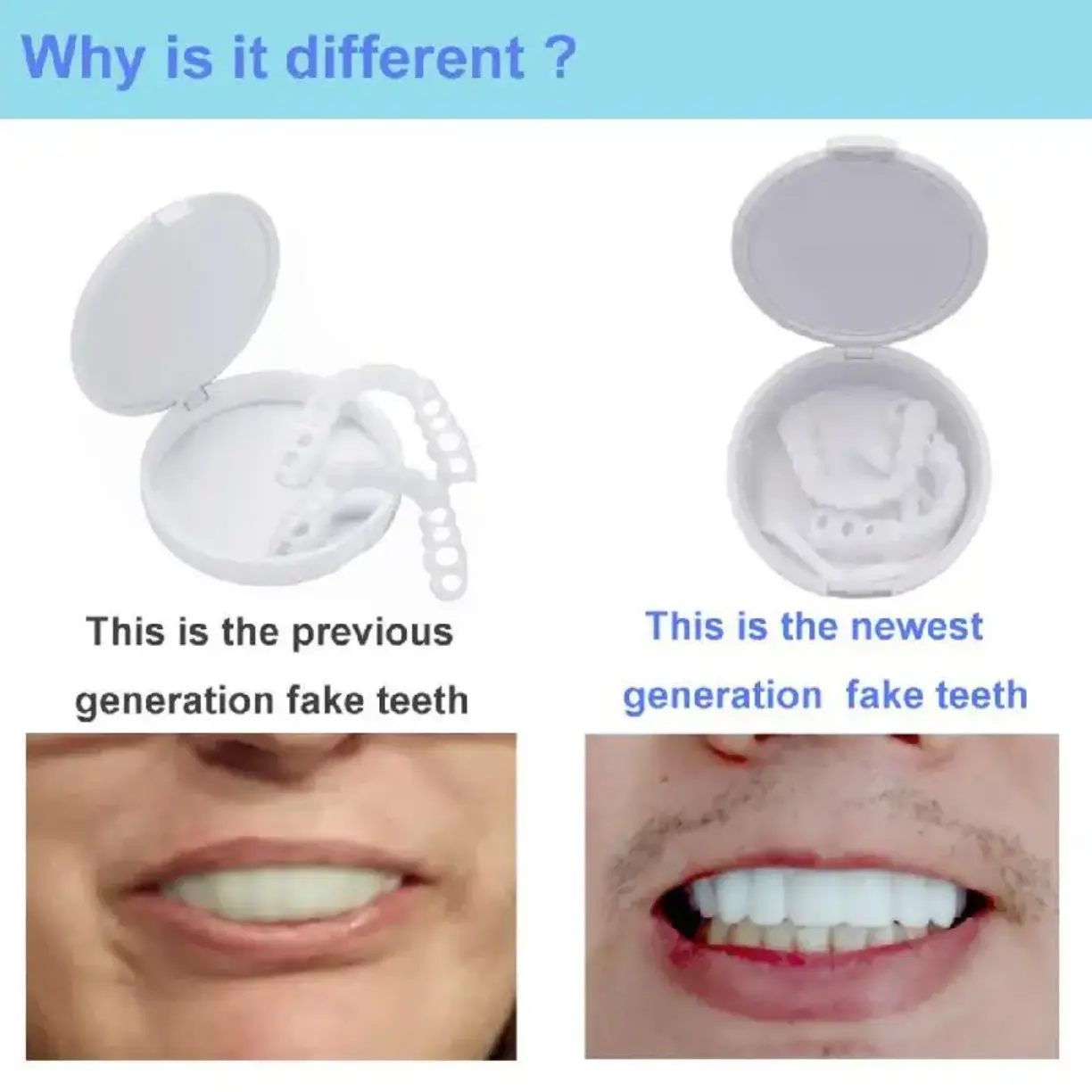 Picture of Silicone Denture Reline Kit Soft Comfortable And Firm Denture Silicone Reline Kit Instant Safe And Durable Instant Teeth