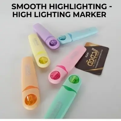 Picture of Space Capsule Pastel Highlighters (Model A-8154) - Set of 6 Ergonomic Cute Marker Pens for School & Office