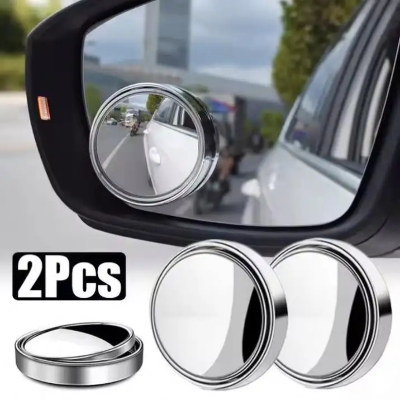 Picture of pcs Convex Frame Blind Spot Mirror 360 Degree Adjustable Clear Rearview Safety Driving ABS+Glass Car Accessories for RV's for
