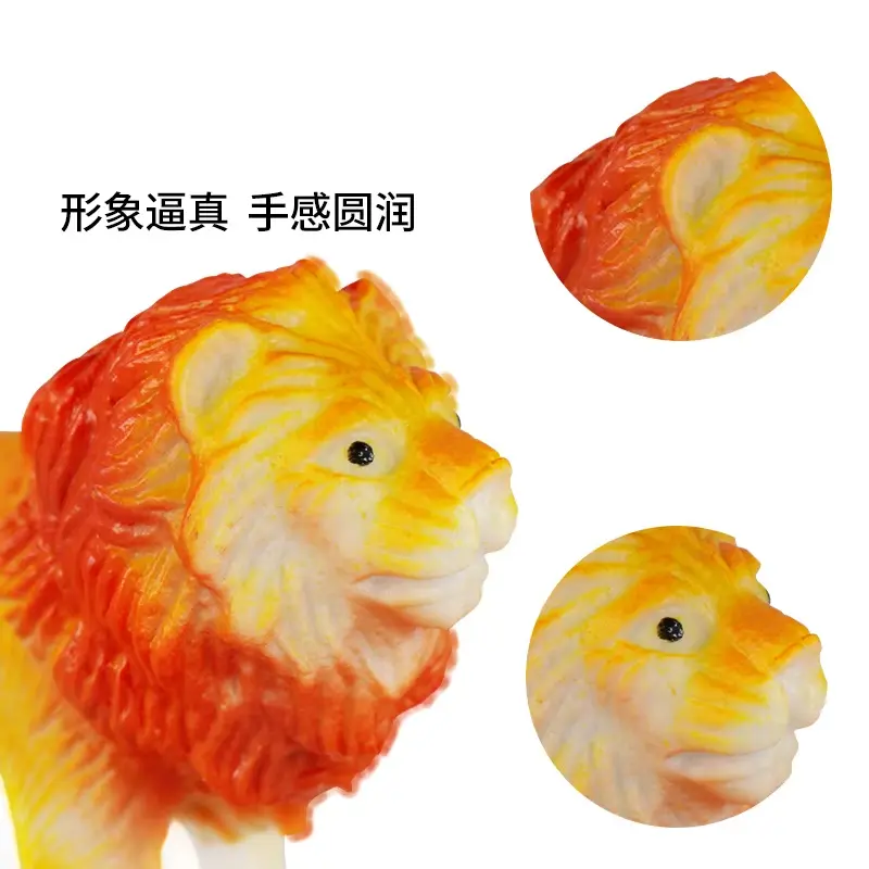 Picture of 32+ Pcs Mini Rubber Animal Toy Set for Kids - Jungle & Zoo Wild Animals Figure Playset.