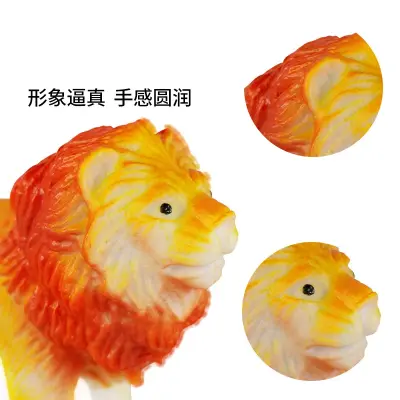 Picture of 32+ Pcs Mini Rubber Animal Toy Set for Kids - Jungle & Zoo Wild Animals Figure Playset.