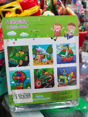 Picture of 6-in-1 Wooden 3D Cube Puzzle - 9 Piece Block Jigsaw Toy for Kids - Montessori Animal/Transport Cartoon Puzzle