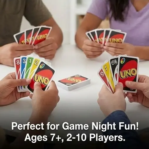 Picture of UNO 50th Anniversary Edition Card Game - Premium Black Deck with Golden Coin & Special Rules