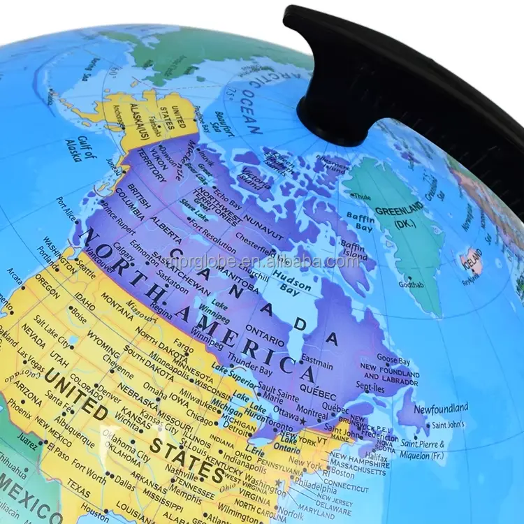 Picture of 14.16CM World Globe for Kids Learning, Educational Rotating World Map Globes Mini Size Decorative Earth Children Globe for Classroom Geography Teaching, Desk & Office Decoration