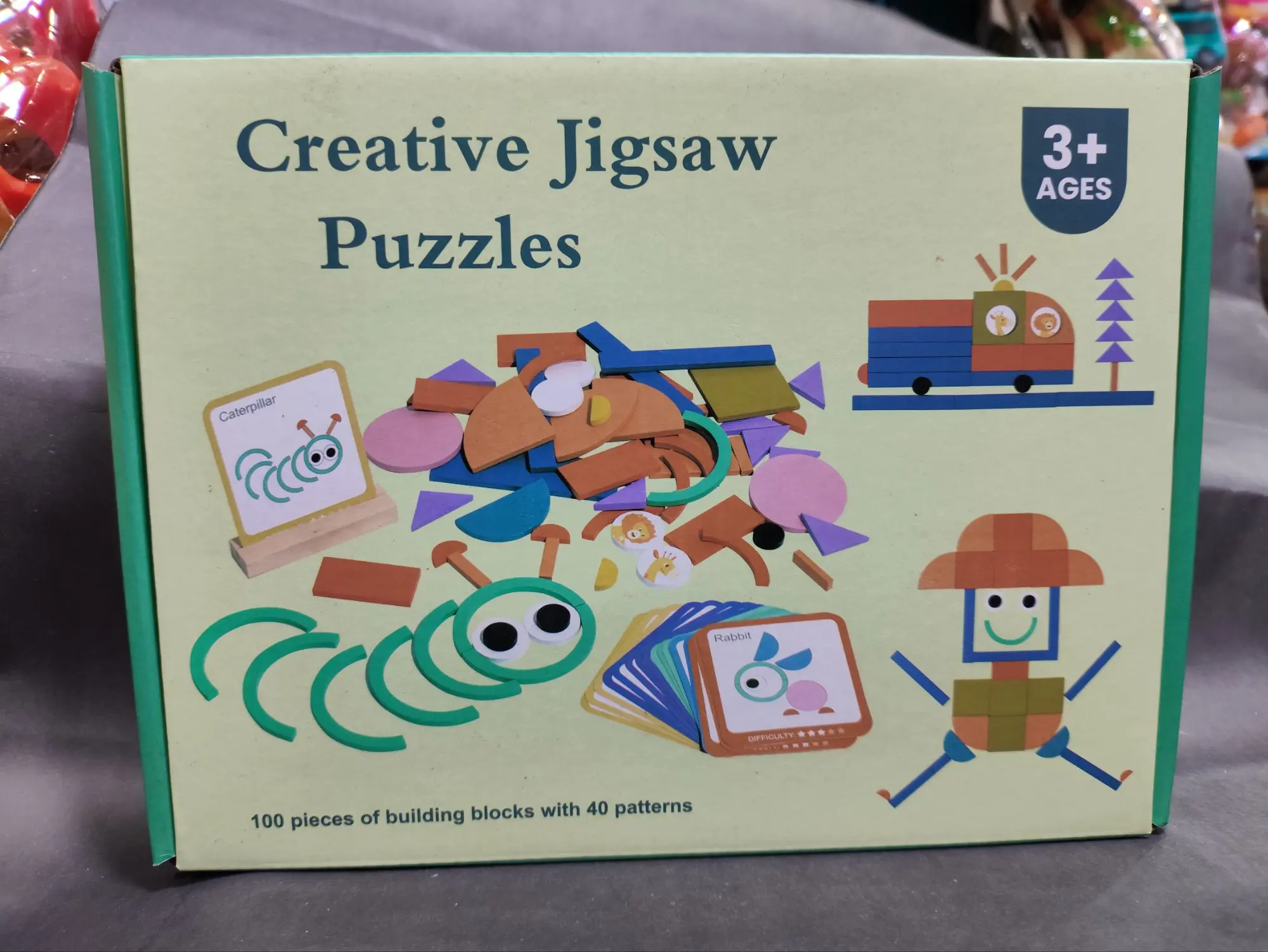 Picture of Wooden Creative Jigsaw Puzzles Stick Toys Intelligence Game Montessori Early Educational Toys Sensory Thinking children Toy Wooden