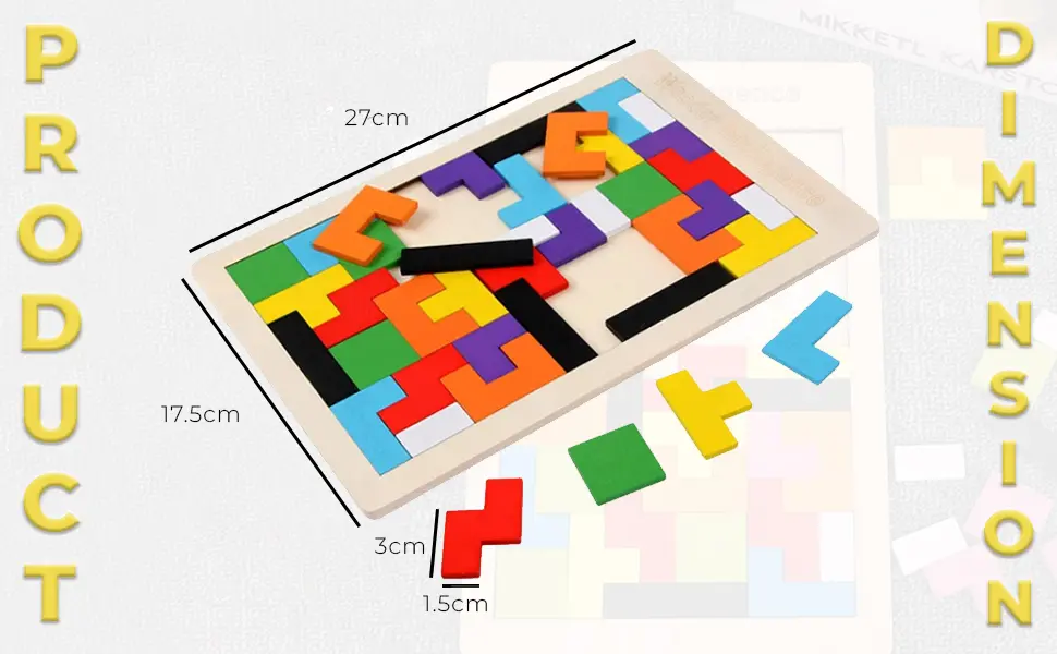 Picture of Educate and Entertain with Children's Colorful Gigso Board - Wooden Puzzle Toys - Intellectual Educational Toys for Kids - Easy To use and Clean