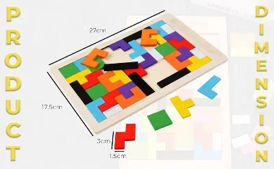 Picture of Educate and Entertain with Children's Colorful Gigso Board - Wooden Puzzle Toys - Intellectual Educational Toys for Kids - Easy To use and Clean
