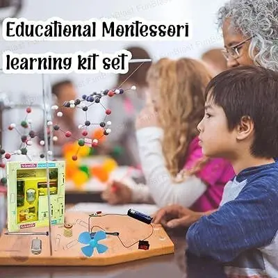 Picture of Scientific Experiment Kit – Scientific Kit for Kids, STEM Kit, Electric Circuit Kit for Students with Motor Fan Toy, DIY Science Kit for Students, Science Experiment Kit