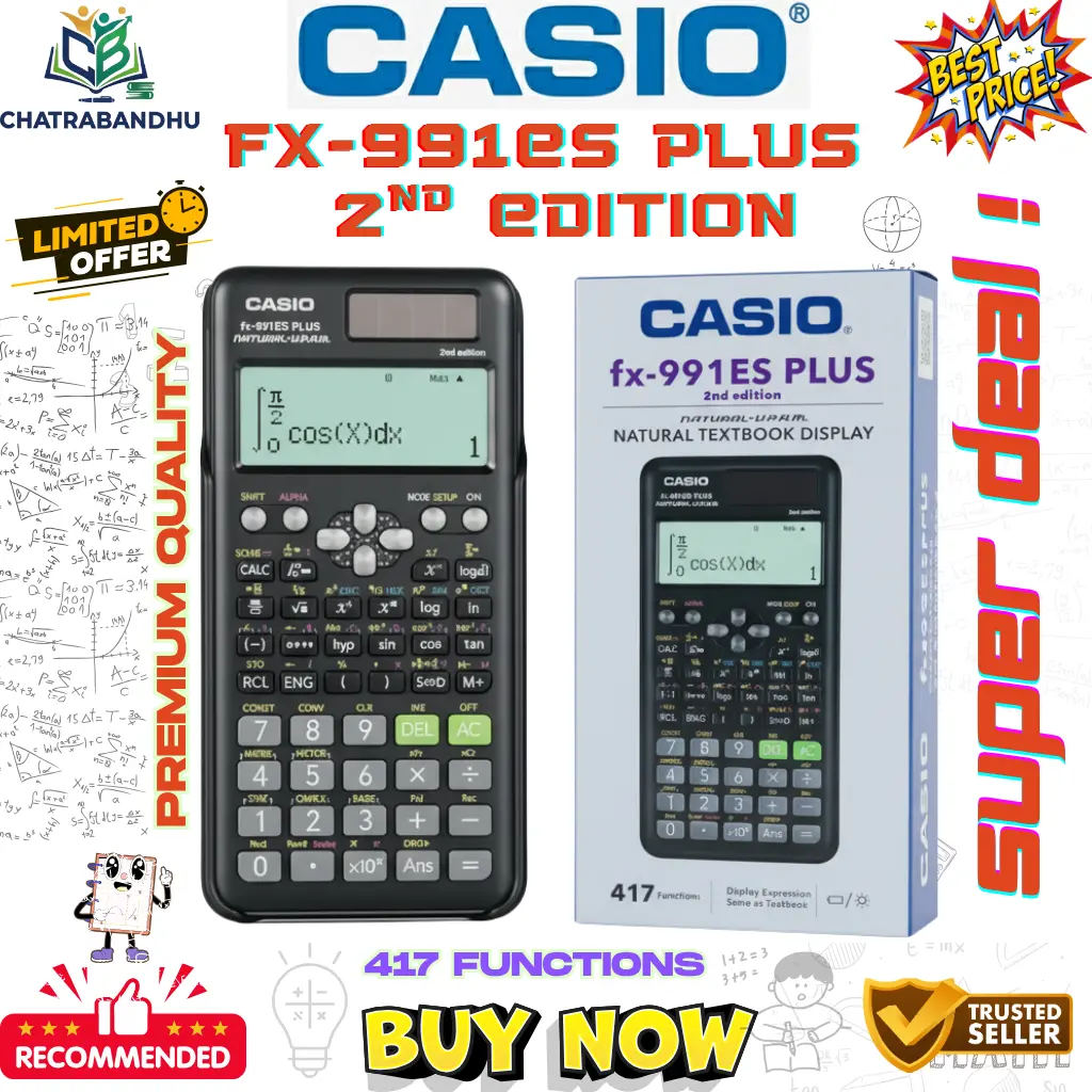 Picture of FX 991es plus (2nd Edition),(Thailand Variant), Scientific calculator Engineering best quality premium-ssc hsc engineering