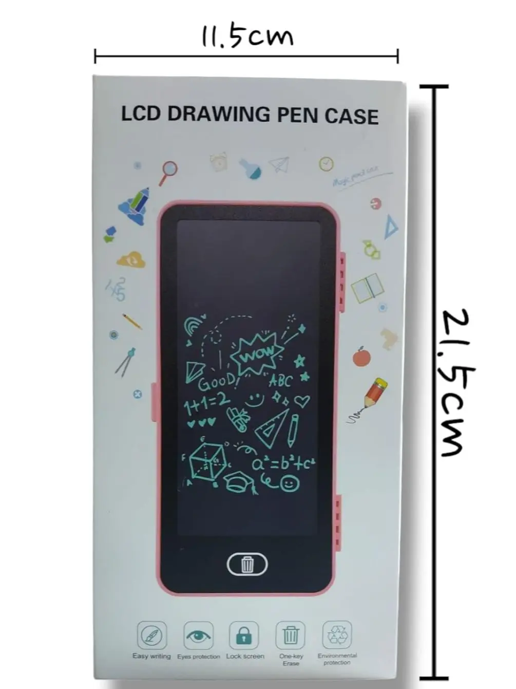 Picture of Smart LCD Drawing Pencil Case - 2-in-1 Digital Writing Tablet & Stationery Storage Box for Kids  LCD Writing Pencil Case - Smart Stationery Box  Digital Slate Pencil Box - Eco-friendly Drawing Case for School