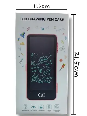 Picture of Smart LCD Drawing Pencil Case - 2-in-1 Digital Writing Tablet & Stationery Storage Box for Kids  LCD Writing Pencil Case - Smart Stationery Box  Digital Slate Pencil Box - Eco-friendly Drawing Case for School
