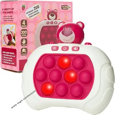 Picture of Electronic Pop It Fidget Toy - Speed Push Memory Game with Lights - Sensory Stress Relief Toy for Kids & Teens Light Up Pop It Game Console - Brain Training Toy
