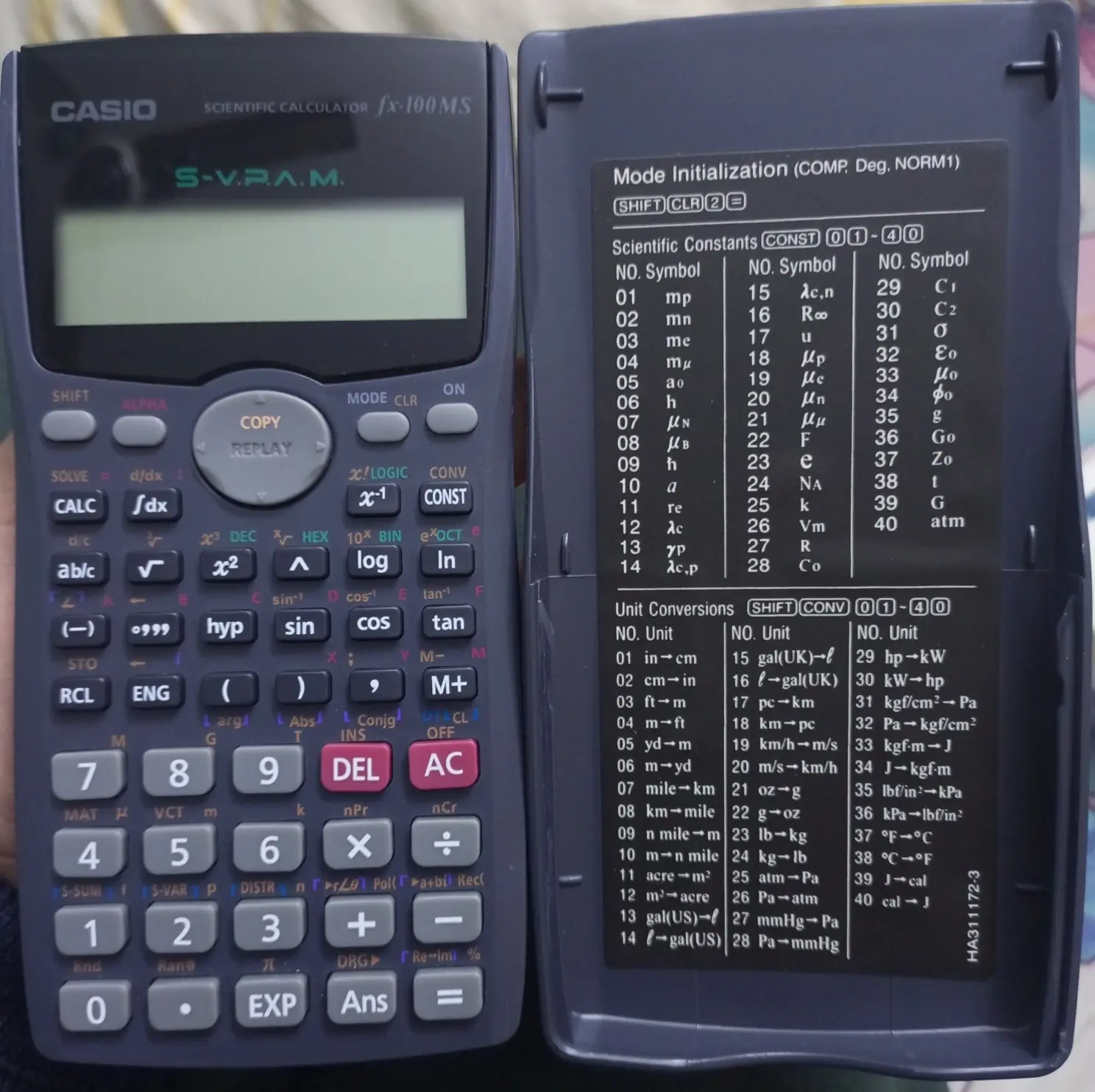 Picture of FX 100MS Scientific Calculator, Calculator (1st edition)(thailand variant)l– 300 Functions  – Non-Programmable – Exam Use Model, Calculator for students