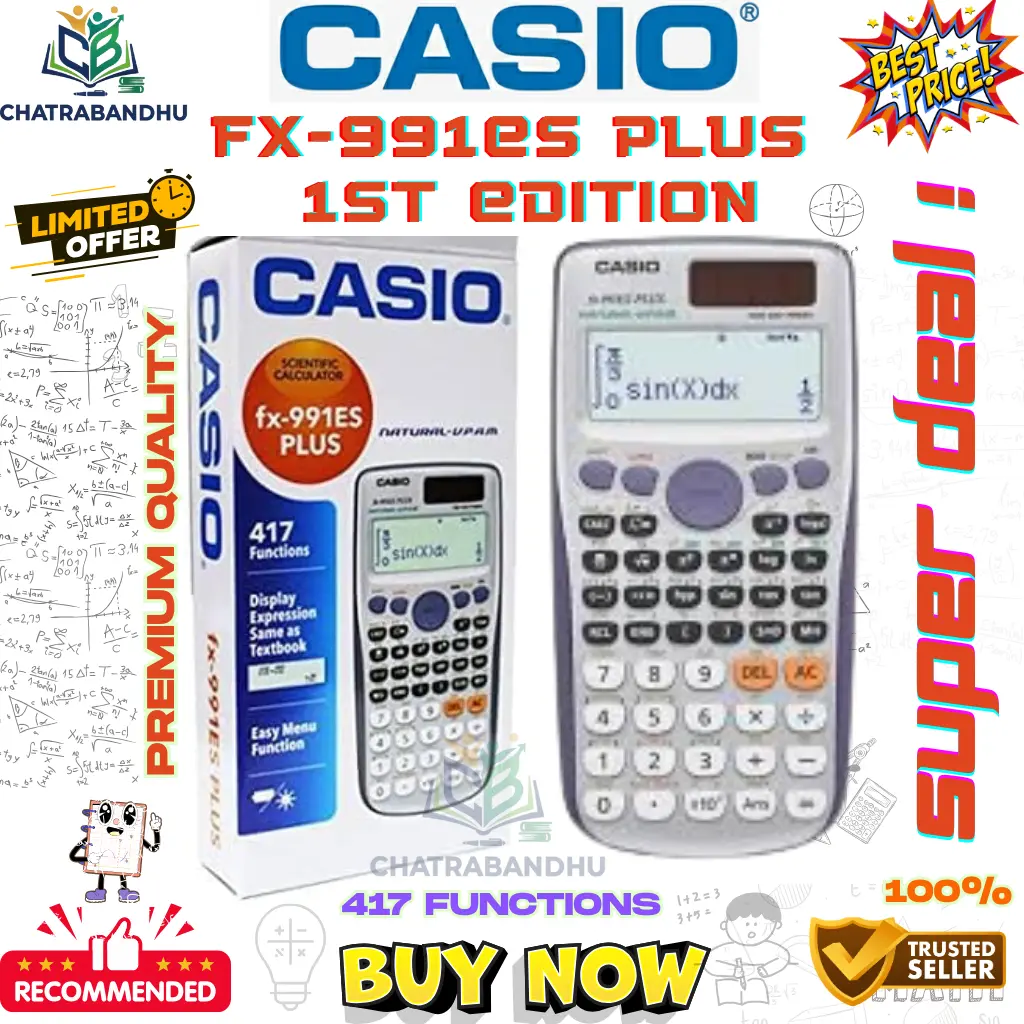 Picture of FX-991es plus (1st edition )Scientific Calculator,Engineering Model for students-silver(THAILAND VARIENT)