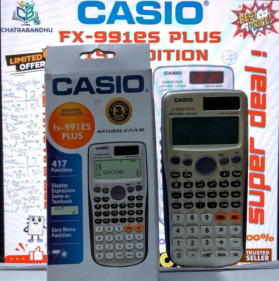 Picture of FX-991es plus (1st edition )Scientific Calculator,Engineering Model for students-silver(THAILAND VARIENT)