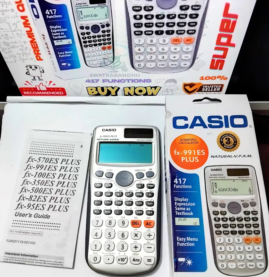 Picture of FX 991es plus 1st edition (THAILAND VARIANT) Scientific Calculator, Engineering for students-silver