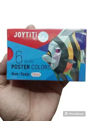 Picture of oytiti Poster Color Set 6 Shades (10ml Jars) - Made in Korea - Non-Toxic Smooth Matte Finish Paint for Students