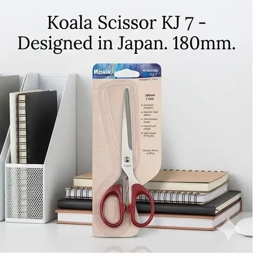 Picture of Koala Scissor KJ 7 (7 Inch) - Stainless Steel All-Purpose Scissors for Home & Office