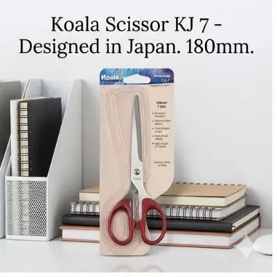 Picture of Koala Scissor KJ 7 (7 Inch) - Stainless Steel All-Purpose Scissors for Home & Office