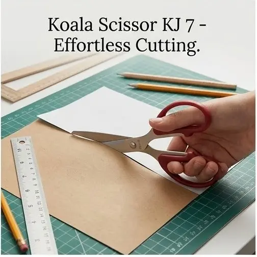Picture of Koala Scissor KJ 7 (7 Inch) - Stainless Steel All-Purpose Scissors for Home & Office