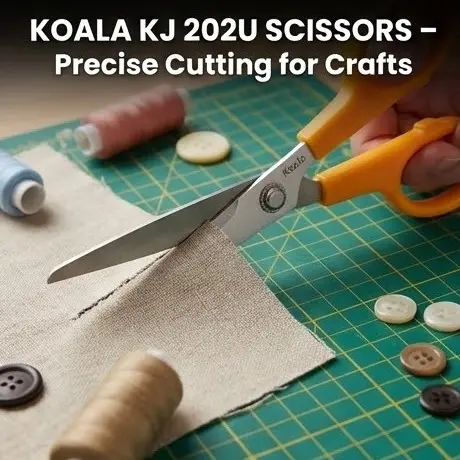 Picture of Koala Scissor KJ 8U (8 Inch) - Japanese Design Stainless Steel General Purpose Scissors for Home & Office