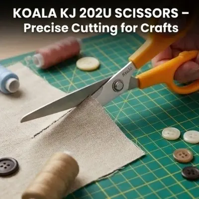 Picture of Koala Scissor KJ 8U (8 Inch) - Japanese Design Stainless Steel General Purpose Scissors for Home & Office