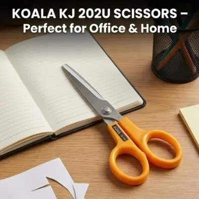 Picture of Koala Scissor KJ 8U (8 Inch) - Japanese Design Stainless Steel General Purpose Scissors for Home & Office