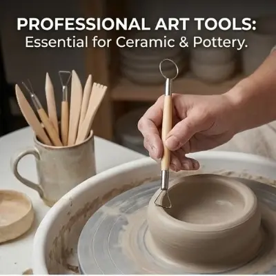 Picture of Keep Smiling 5-Piece Clay Sculpting Tools Set - Double-Ended Pottery & Carving Kit for Polymer Clay & Wax,Professional Clay Modeling Kit - 5 Pcs Double-Ended Sculpting Tools