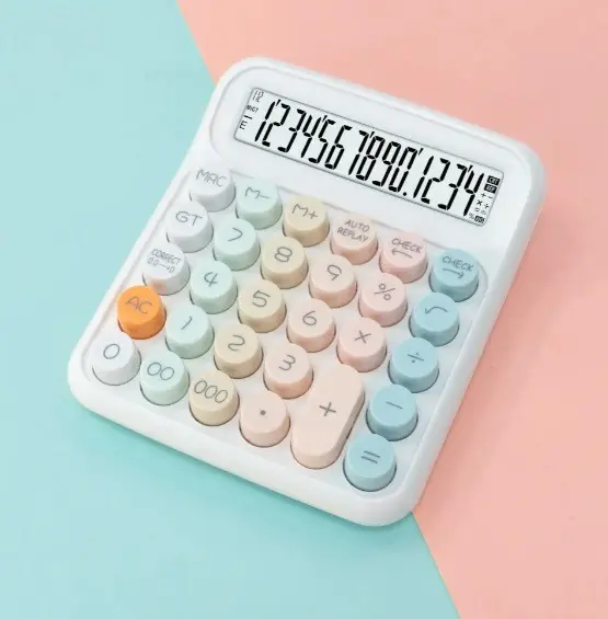 Picture of Ctifree ECO-013 Large Display Basic Calculator for School and Office, 12-Digit Dual Power Battery/Lithium with Memory Function