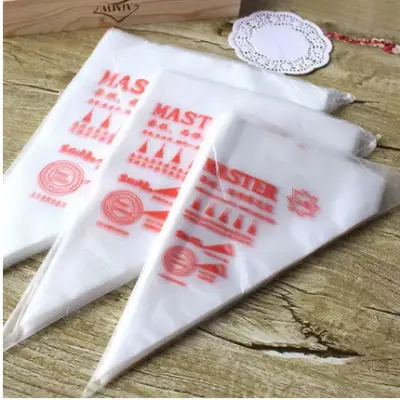 Picture of 20 Pcs Disposable Piping Bags for Cake Decorating - Strong PE Plastic Icing Bags
