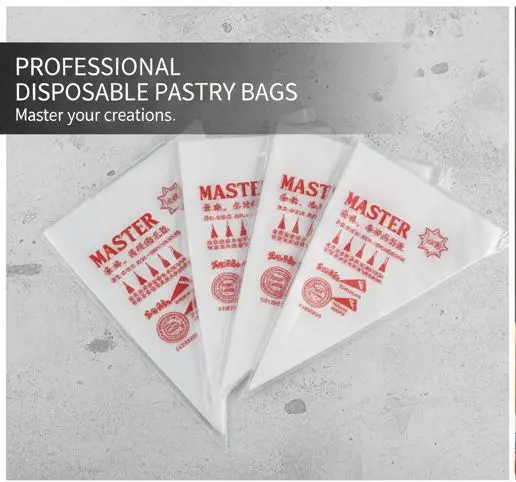 Picture of 20 Pcs Disposable Piping Bags for Cake Decorating - Strong PE Plastic Icing Bags