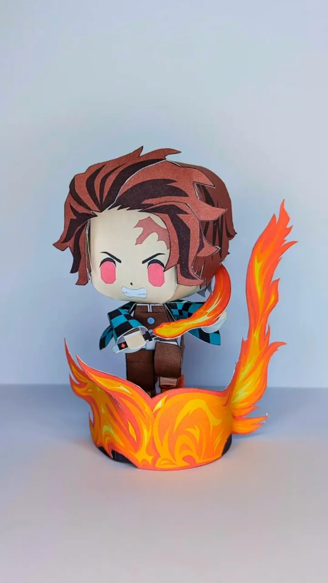Picture of Tanjiro Kamado Tanjiro Kamado Papercraft Template - Demon Slayer DIY 3D Paper Model Kit  Tanjiro Papercraft Figure Template DIY Demon Slayer Craft - 3D Tanjiro Chibi Figure Paper Toy