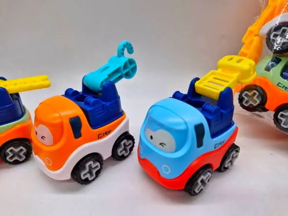 Picture of City Guardian DIY Assemble Engineering Vehicle Set 4 Pcs Toy  Kids Take Apart Construction Trucks Excavator Bulldozer Mixer  Friction Powered DIY Assembled Car Educational STEM Toy for Boys