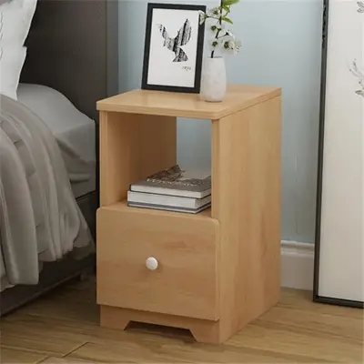 Picture of Bedside Table Simple Modern Mini Bedside Small Cabinet Bedroom Small Storage Locker Narrow Side Table (Color : White, Size : 45x20x32cm