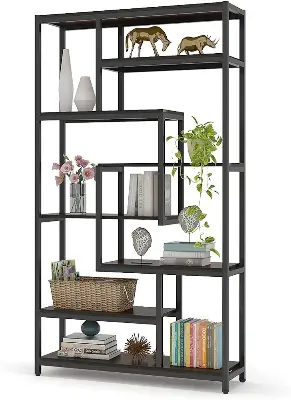 Picture of Industrial Bookshelves fo - Black