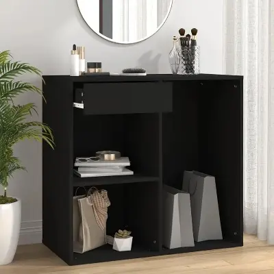 Picture of Cosmetic Cabinet Black 80x40x75cm Engineered Wood, Furniture, Cabinets & Storage, Cabinets & Lockers - Black